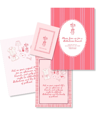 Galentines Pajama Party / Craft Night / Brunch Invitation