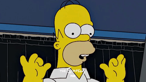 homer simpson excited gif