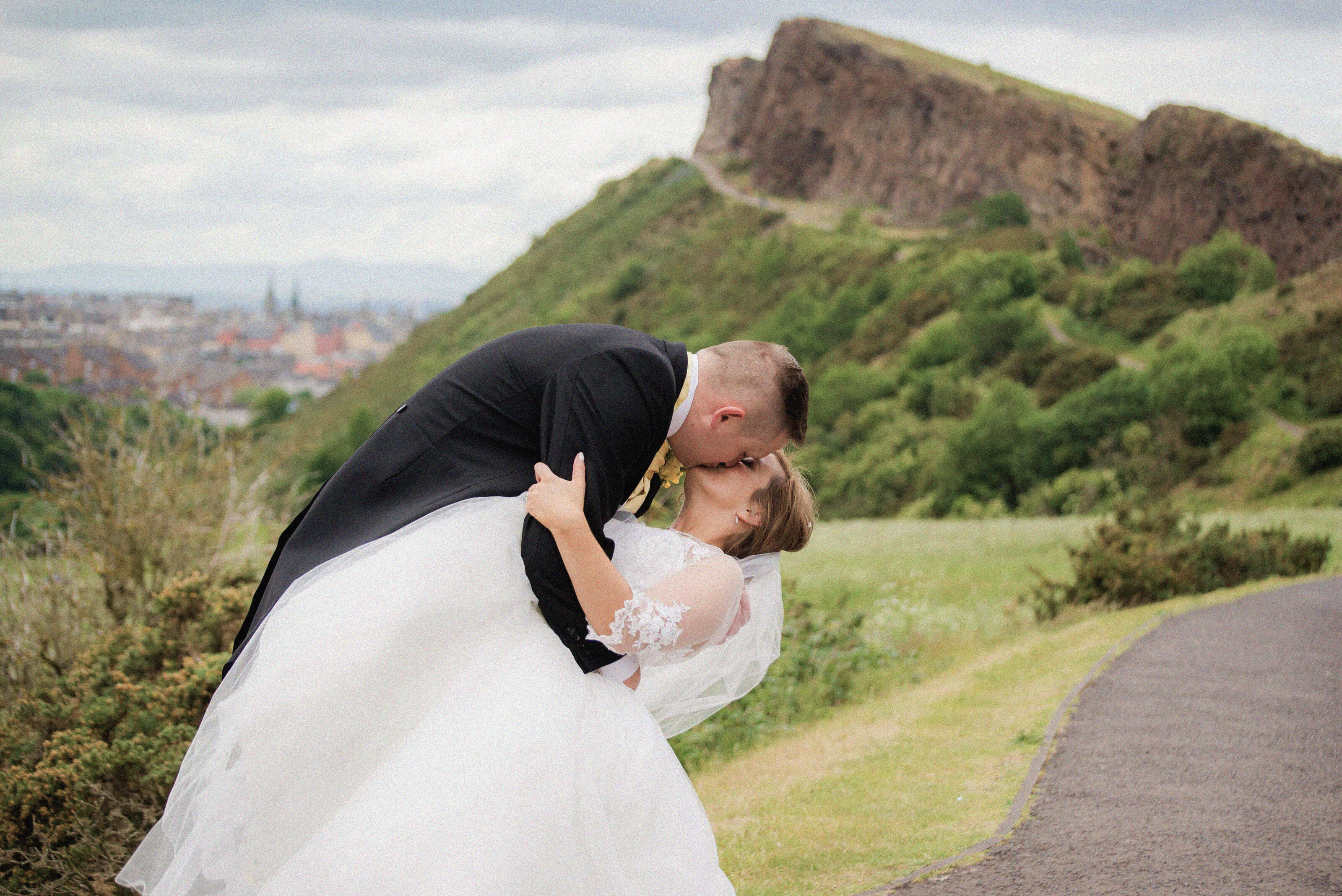Bride with bouquet