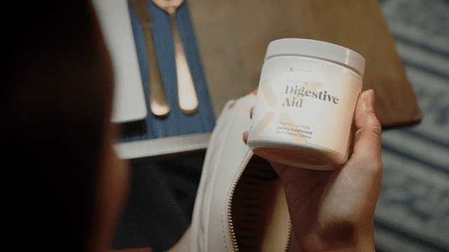 Health and wellness supplement showcased in lifestyle setting for brand video production and marketing content