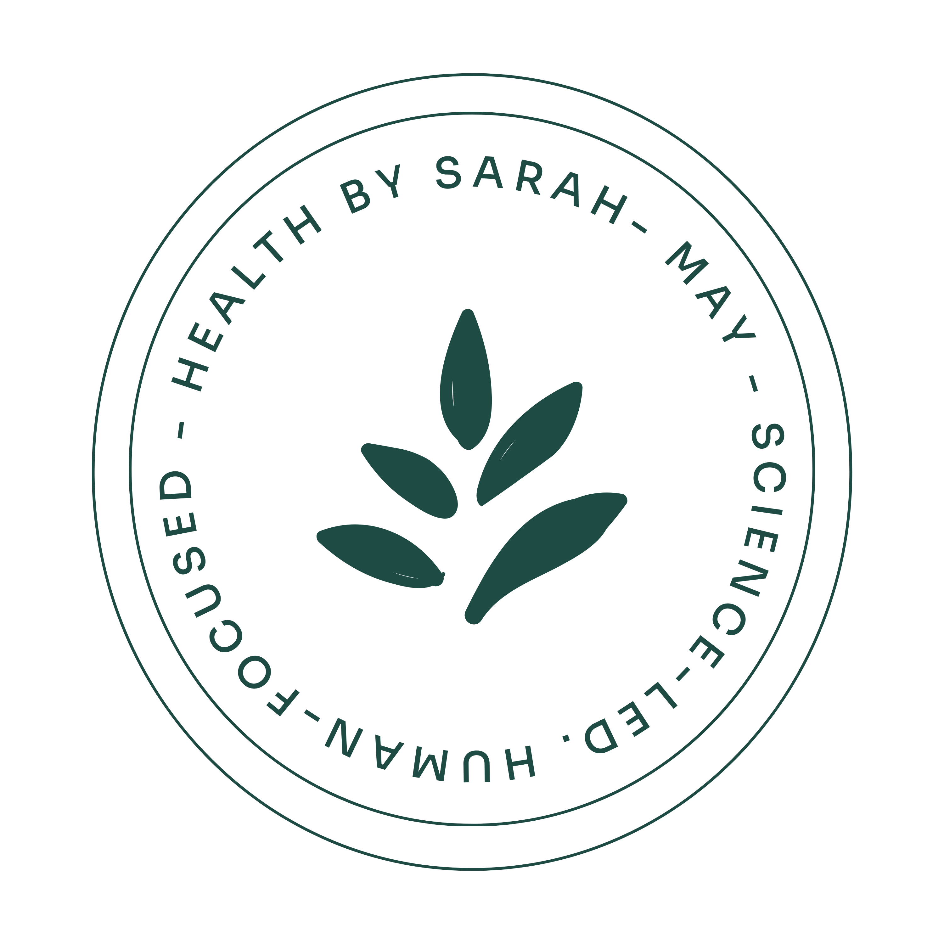Health by Sarah-May Rotating Logo