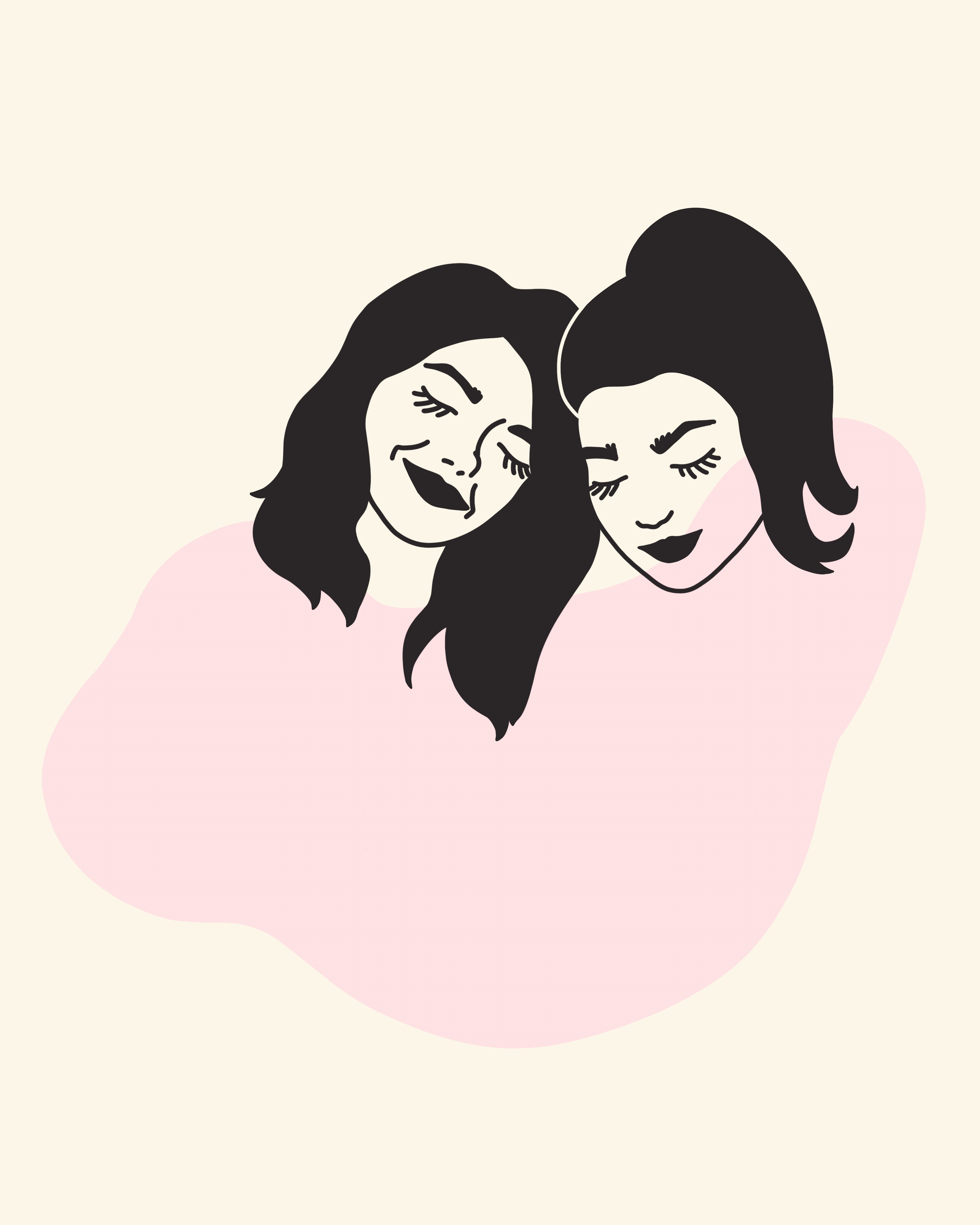 Best Friends Animated Custom Illustration GIF by Kelly Packard